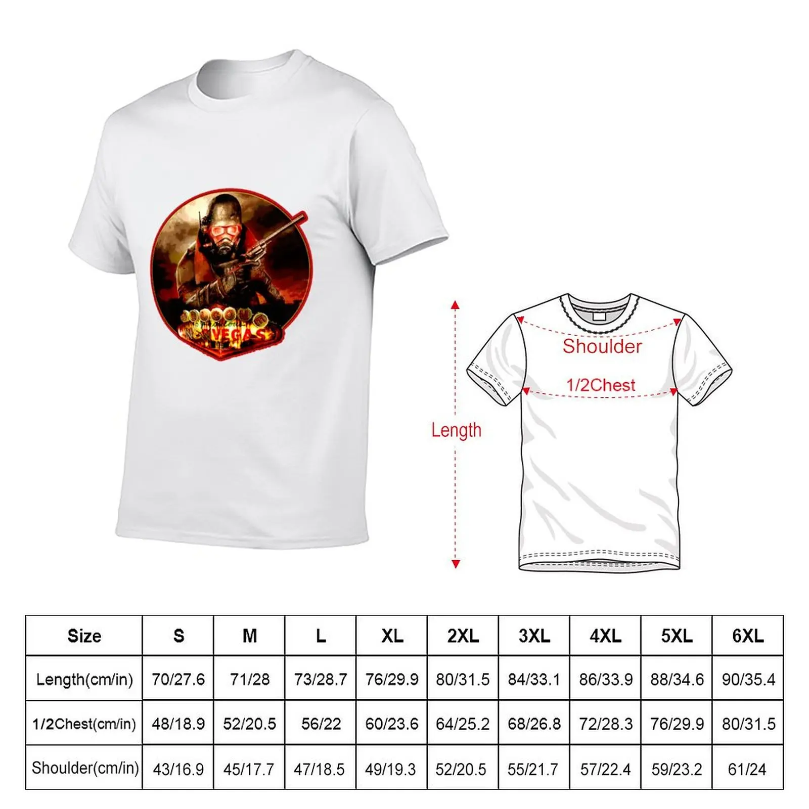 New Vegas T-Shirt printed t shirts for man t shirts with prints T-Shirt
