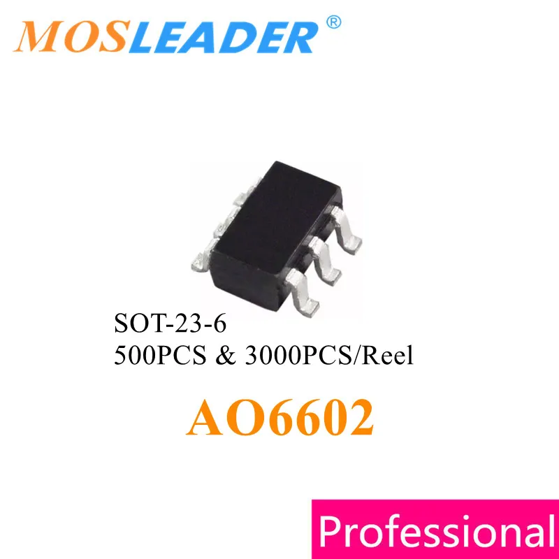 

Mosleader AO6602 SOT23-6 500PCS 3000PCS TSOP6 N + P Channel 30V 3.5A -3.7A Made in China High quality Mosfet