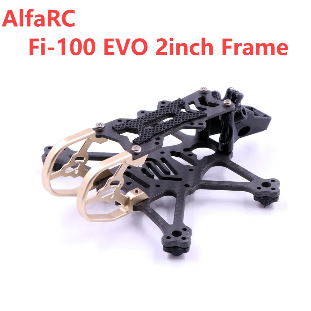 AlfaRC Fi-100 EVO 2inch Propeller Toothpick Frame Kit RC Racing Drone support DJI O3 Air Unit Caddx Nebula 1103 1204 1206 Motor