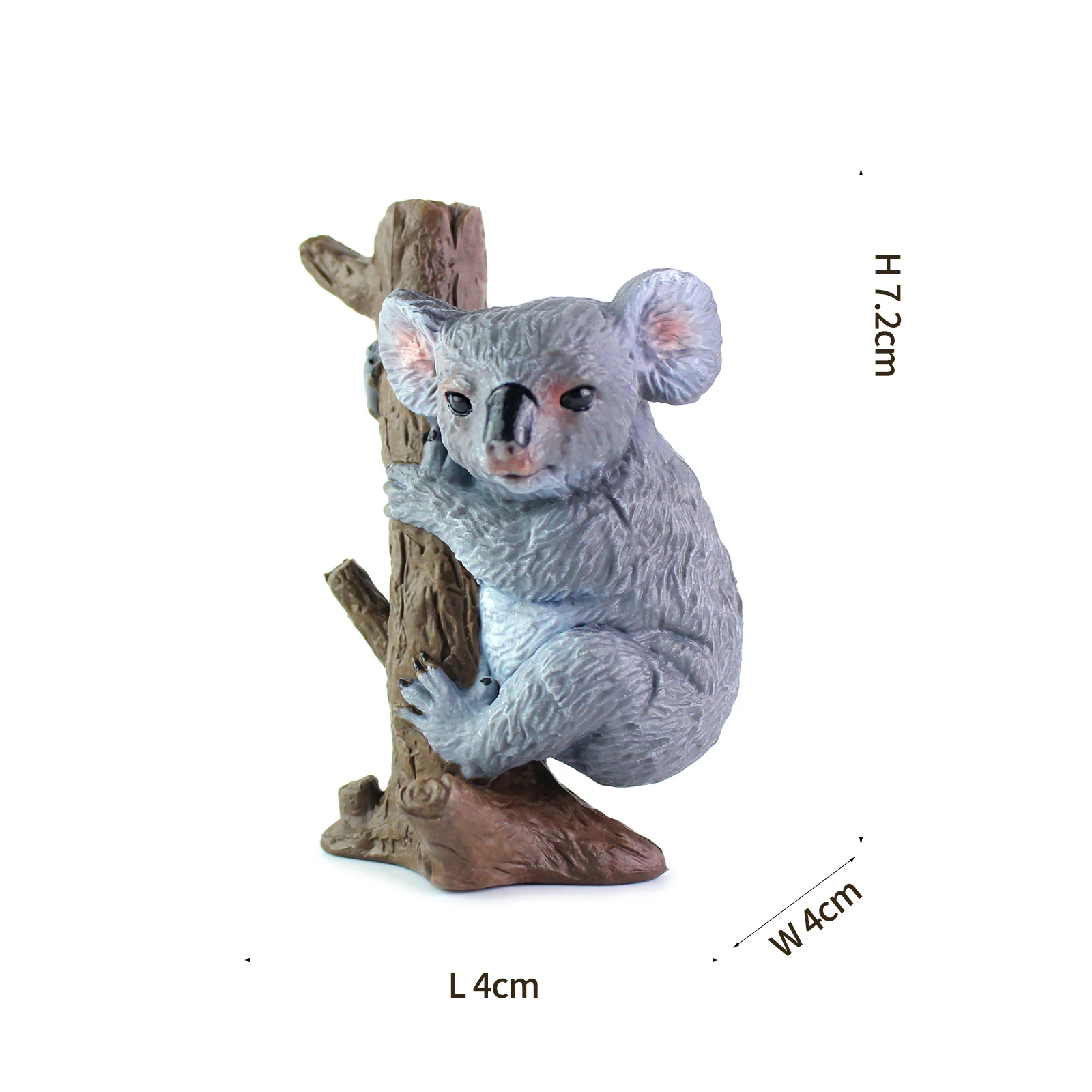 Realistyczna figurka koali australijskiej, dzikiego zwierzęcia - kolekcjonerski model z PVC dla dzieci i dorosłych.