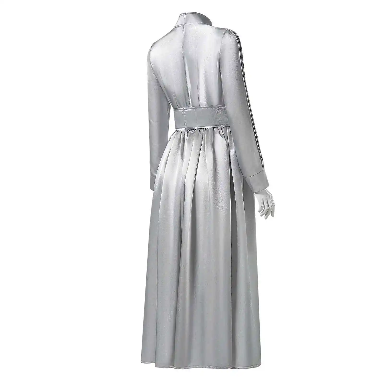 Fantasia de halloween prateada dr performance de palco novo modelo roupas tradicionais femininas étnicas faion primavera 2024