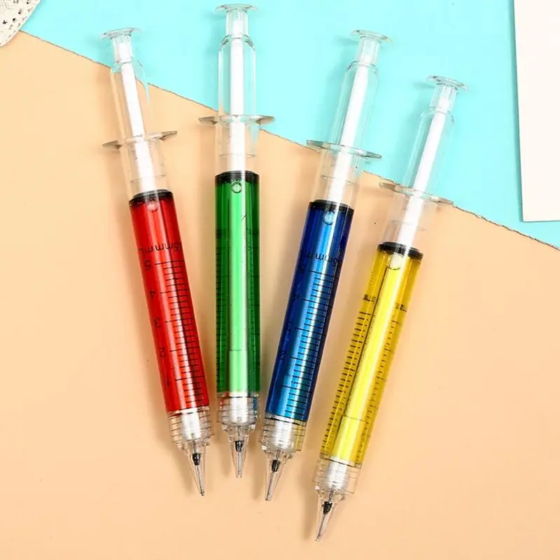 1PC Korean Creative Lovely Syringe Needle Mechanical Pencil 0.5mm Cute Kids School Stationery Store Automatic Pen Writing Tool