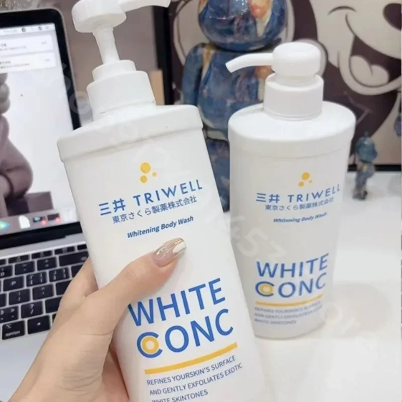 Whitening Body Shower Gel for Deep Cleansing Removing Dirt Dead Skin Oil Control Even Skin Tone To Lighten Pigmentation 550ML