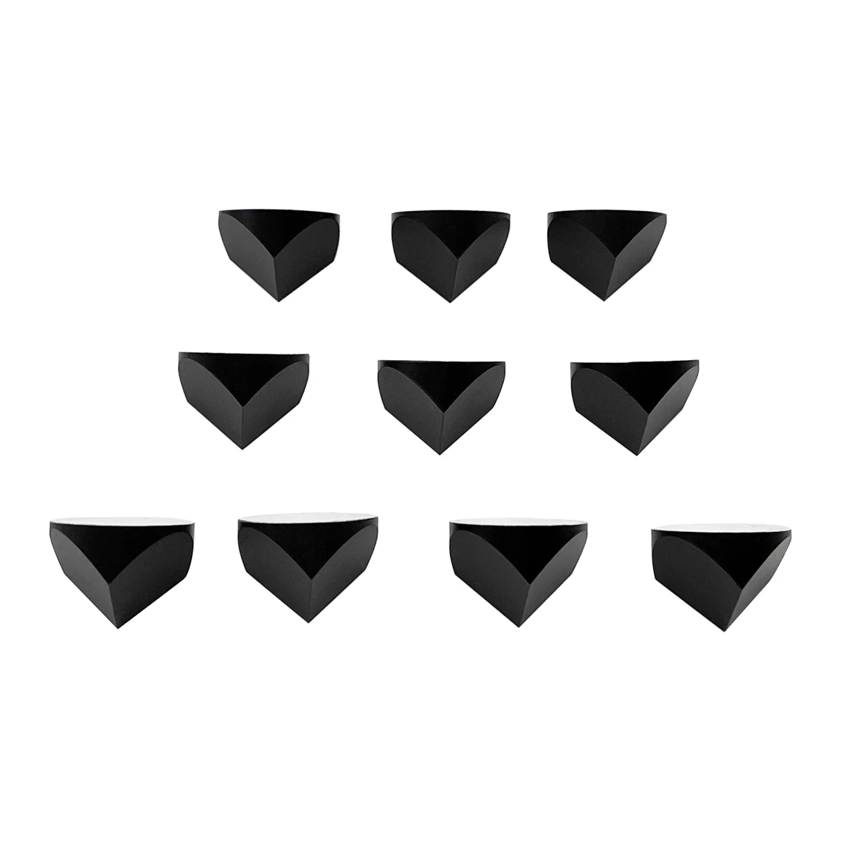 Imagem -05 - Prata Revestido Corner Cube Trihedral Reflector Arc Secs Return Beam Prism Diâmetro 25.4 mm 10 Pcs