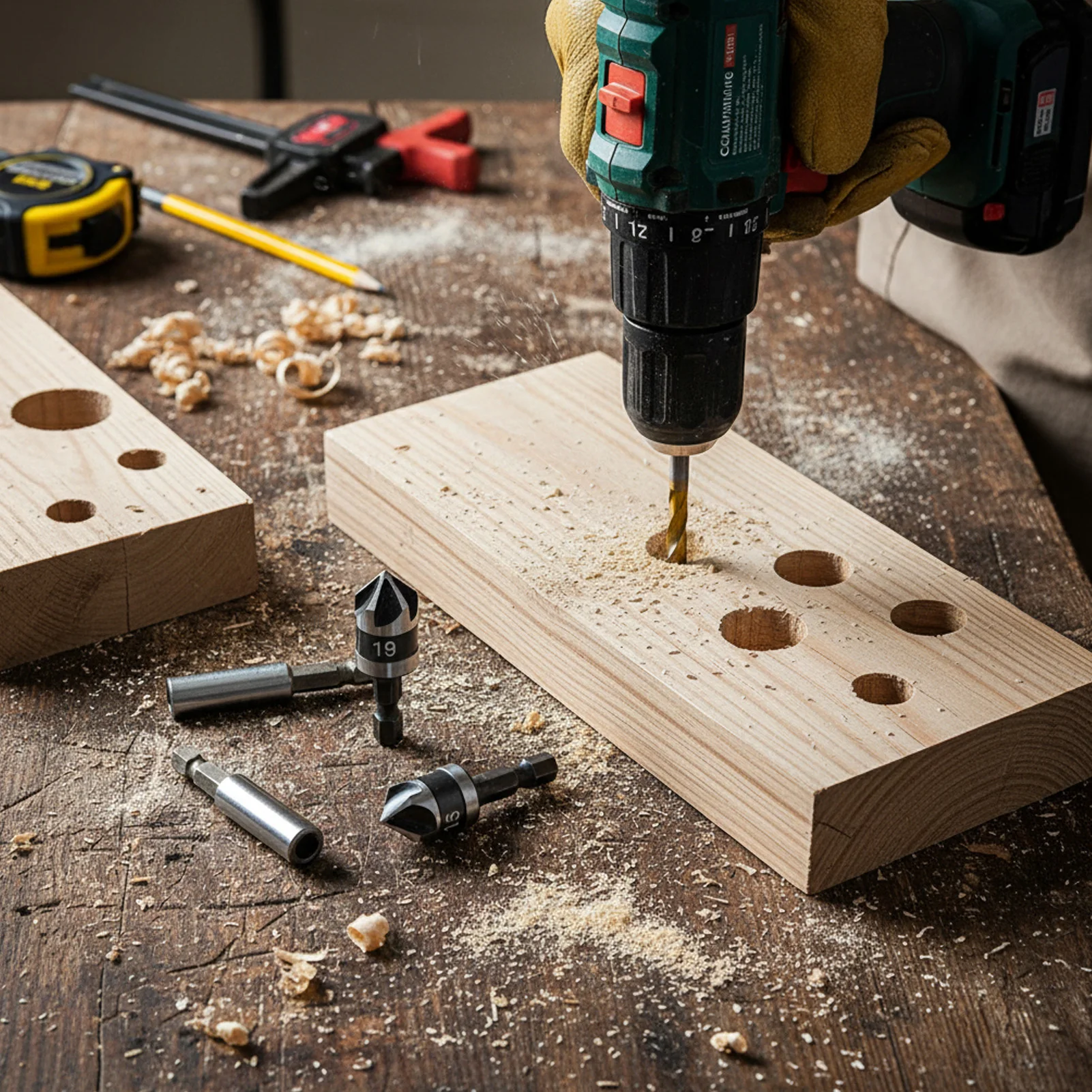 

Набор фрез для снятия фаски 6-19 мм с пятью лезвиями, прочный шестигранный хвостовик из углеродистой стали для деревообрабатывающей кольцевой пилы