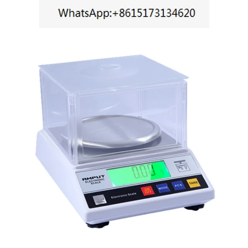 

AMPUT 0.01g Accurate Digital Electronic Scale Big Size Jewelry Gram Gold Gem Coin Lab Windshield Bench Weight Balance 600g-2kg