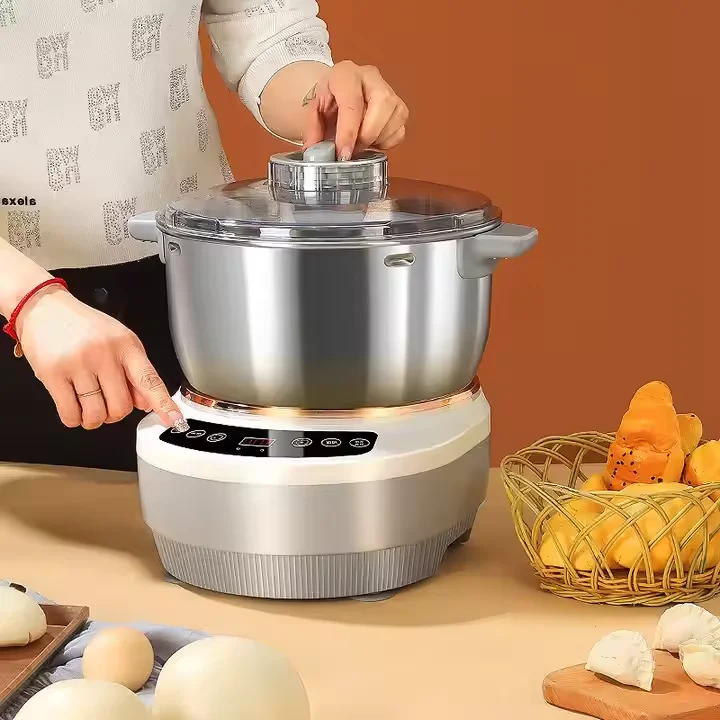 

Portable Flour Cake Mixer Machine Dough Stand Electric 7L Stainless Steel Cake Dough Mixer Household Dough Kneading Machine