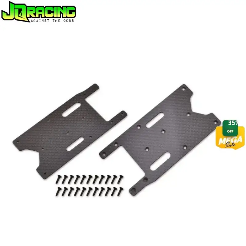 

Original JQ Racing JQB0430 Carbon Fiber 1mm Rear Arm Braces with Screws For RC 1/8 JQ Buggy Off-road Rc part