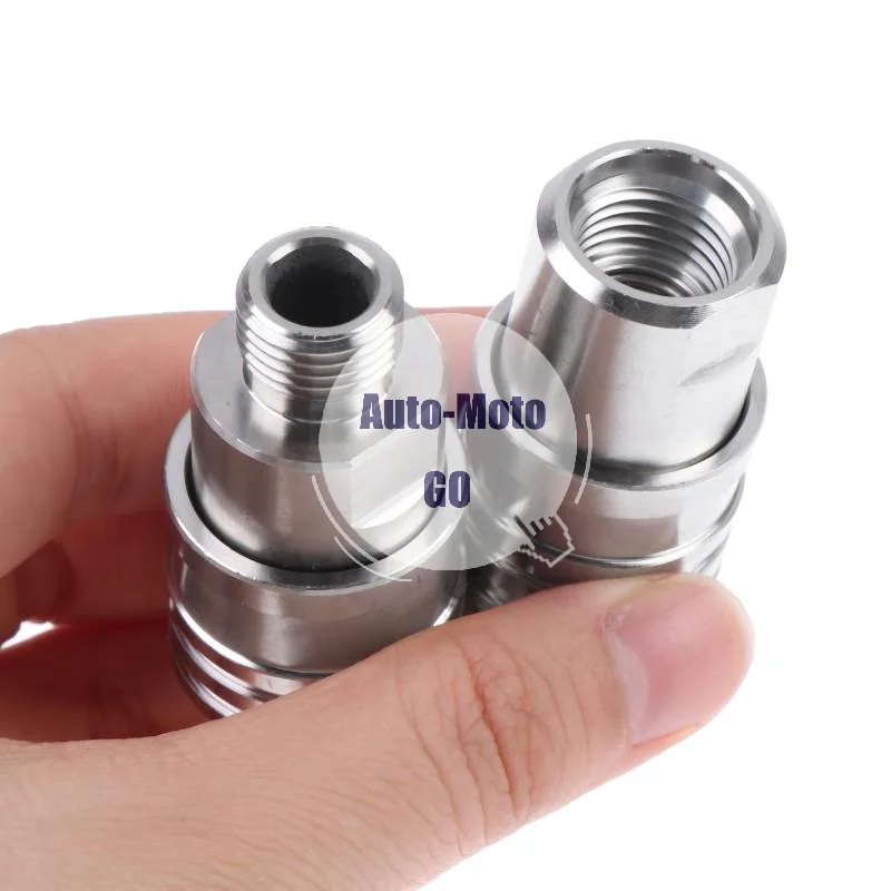 M14 G1/4 Self Locking Quick Connector One Hand Operation High Pressure Washer Hose Fitting for Car Washing Patio Cleaning