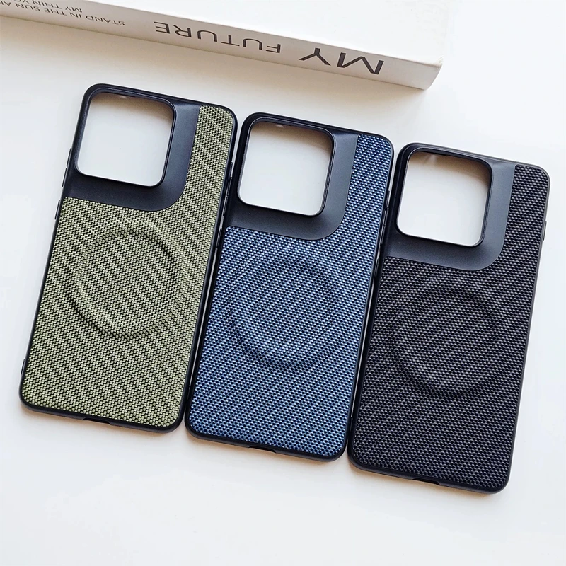 Etui do Motorola Signature Moto Edge 70 Pro Edge70 Ultra 5G Magnetyczne Kompatybilne z MagSafe Nylonowe Tkane Matowe Skórzane Przyjazne dla Skóry Pokrowce — zdjęcie produktu 2