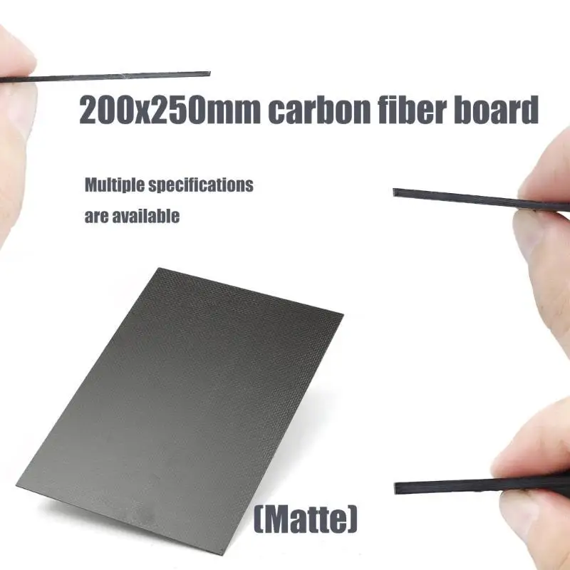 Piatta per schede in fibra carbonio H7BC 3K 200x250 mm fogli pannello in fibra fibra carbonio