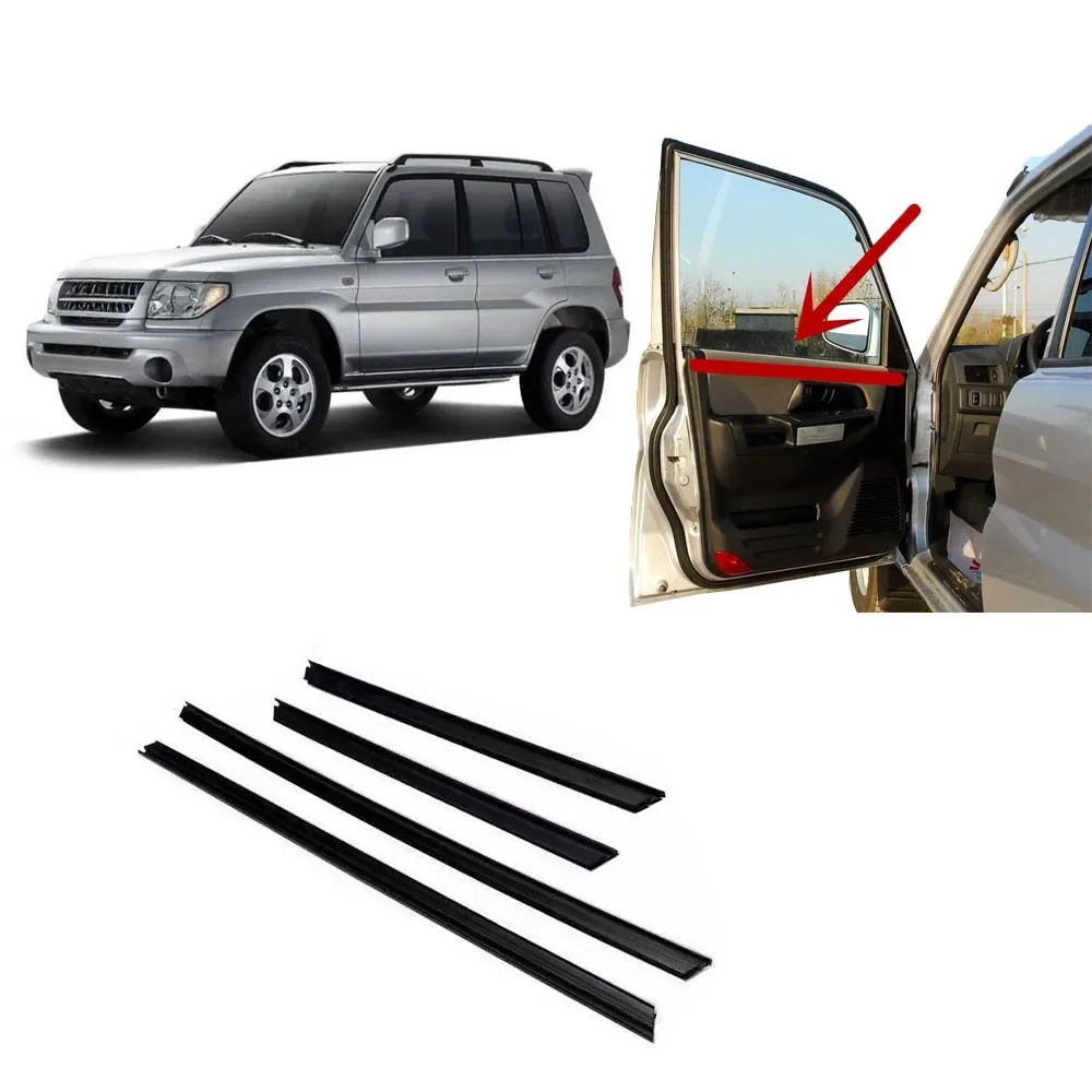 4 Pieces Inner Glass Rubber for Pajero Mini H70 H60 Window Glass Weatherstrip for Montero Pinin Glass Laminate Rubber MR335833