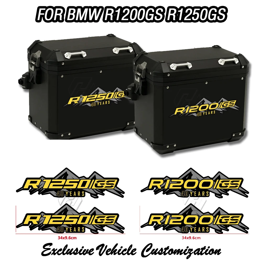 

Suitable for BMW R1200GS R1250GS ADV 40 year motorcycle aluminum box side box yellow sticker decoration