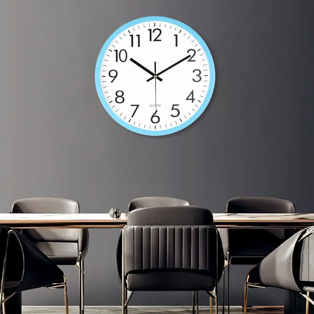 Wall Clock Decor High Accuracy Wall Clock with Numerals Easy to Hang Battery Operated Silent Non-ticking Modern Decoration Room