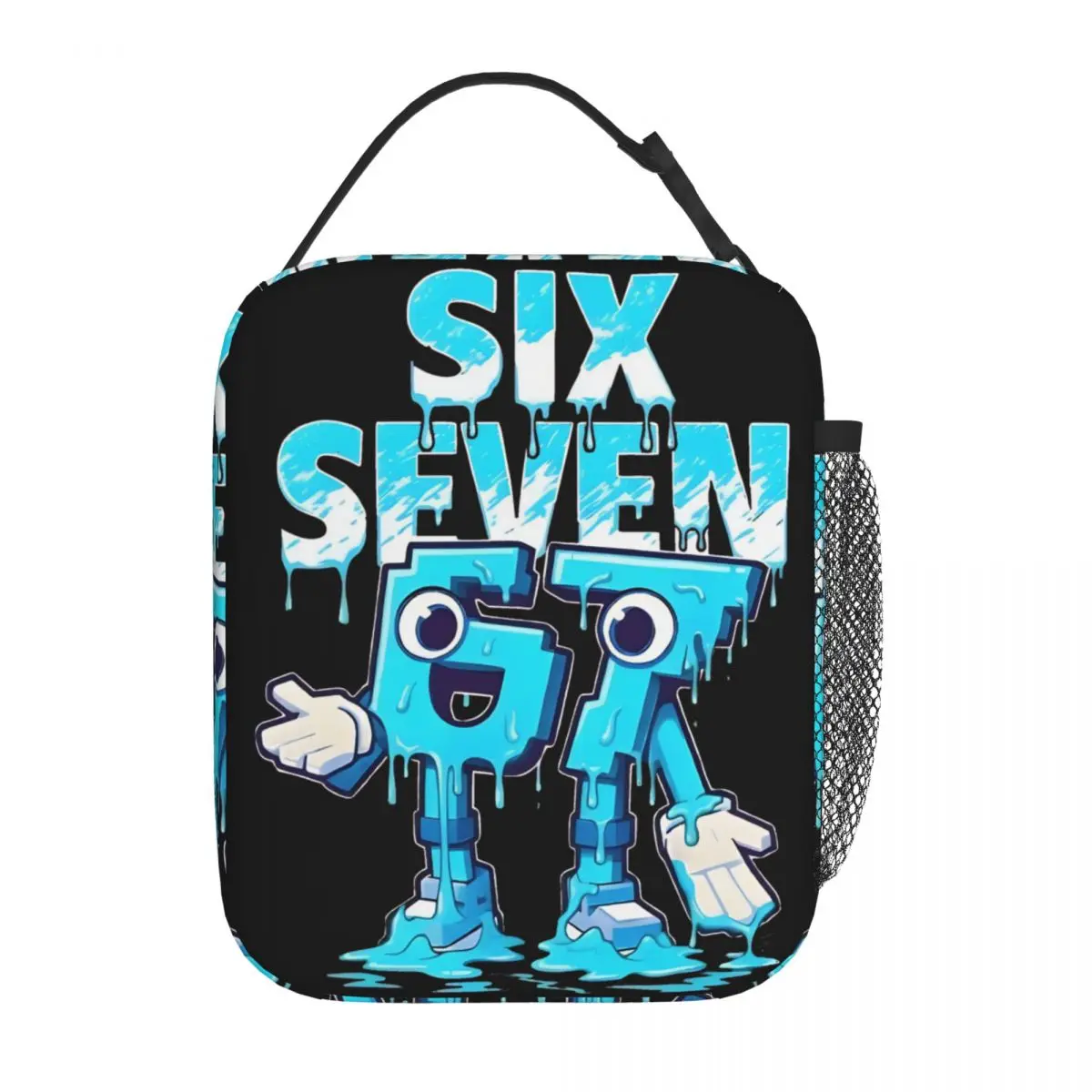 

Meme 67 Six Seven 6 7 Итальянская сумка для обеда Brainrot, контейнер для еды большой емкости, сумка-холодильник, сумка для обеда, сумка для работы на открытом воздухе, сумка для бенто