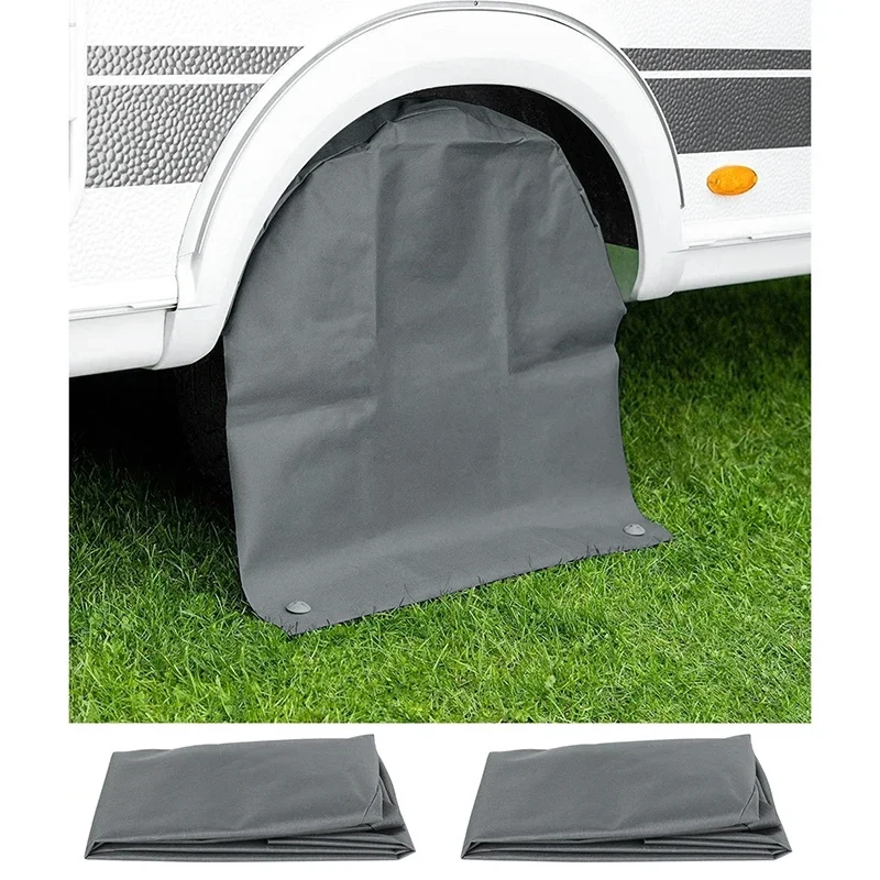 2PCS/set 65cm/78cm Caravan Wheel Cover Tire Cover for Caravan Motorhome Trailer Camping RV Camper Accessories