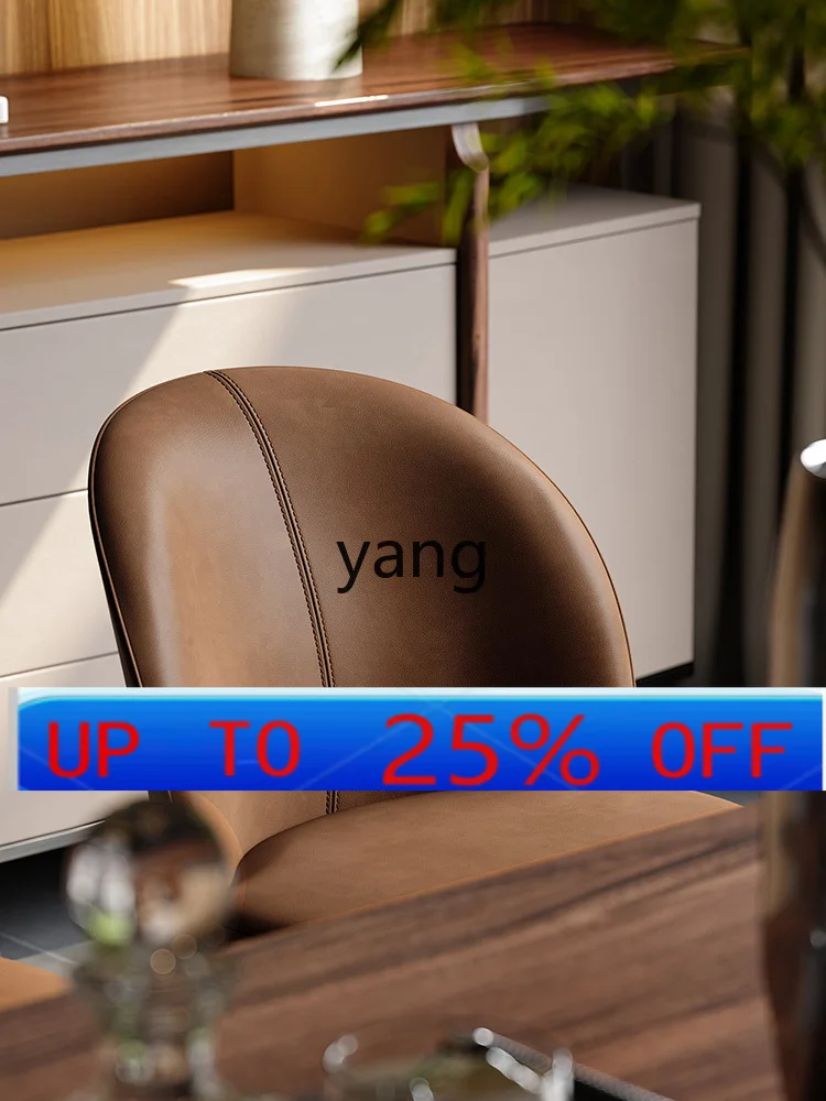 

LHAll Leather Dining Chair Original Chair High-End Soft Bag Dining Chair