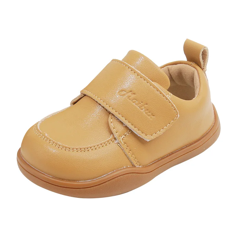 

2024 New Spring Children's Casual Shoes, Soft-soled Baby Dress Shoes, Korean Style Boys' Flats Shoes, Microfiber leather Walkers