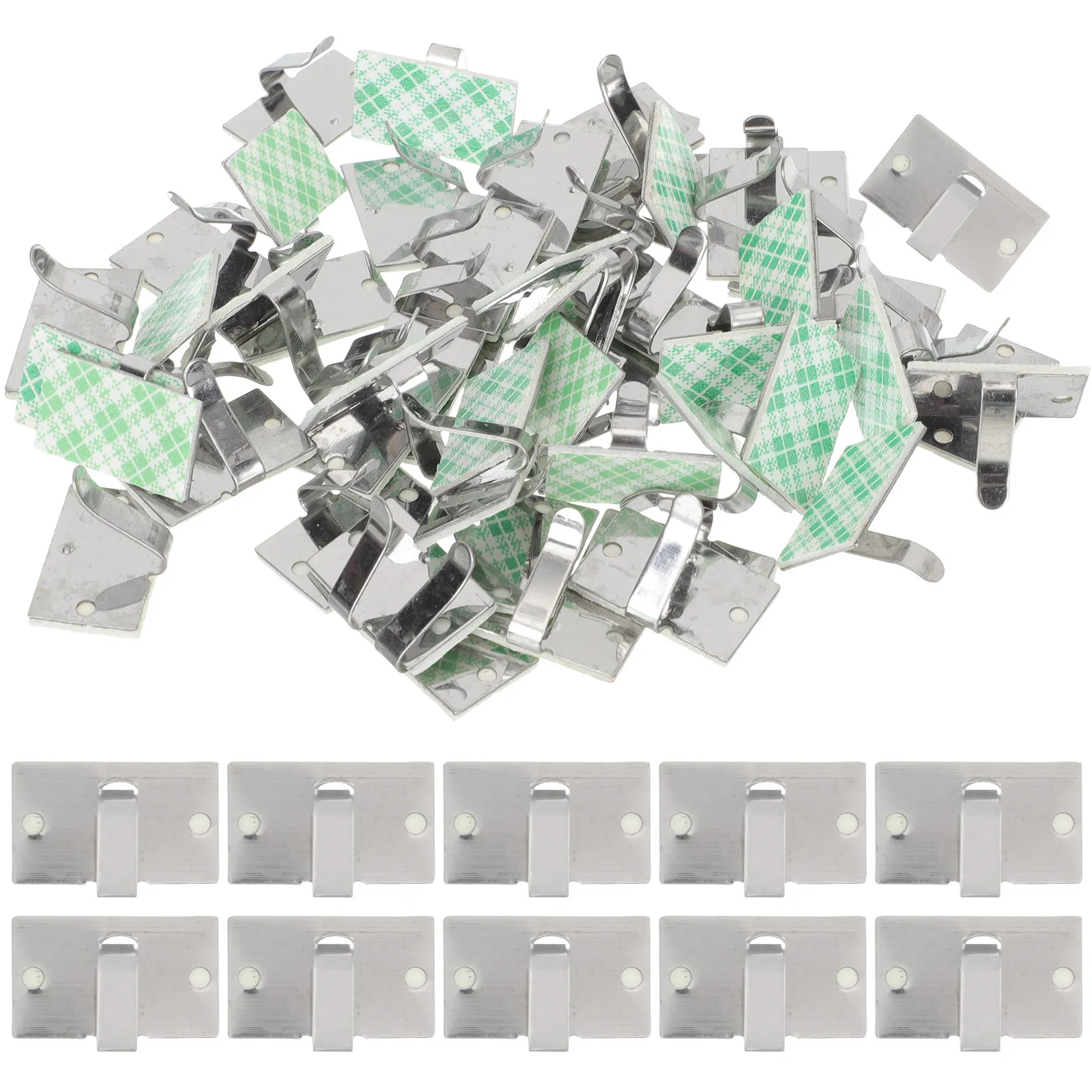 

50Pcs Appliance Cord Organizer Stick on Metal Cable Clips Cord Winder for Coffee Machine Blender Air Fryer Kitchen Wire Keeper