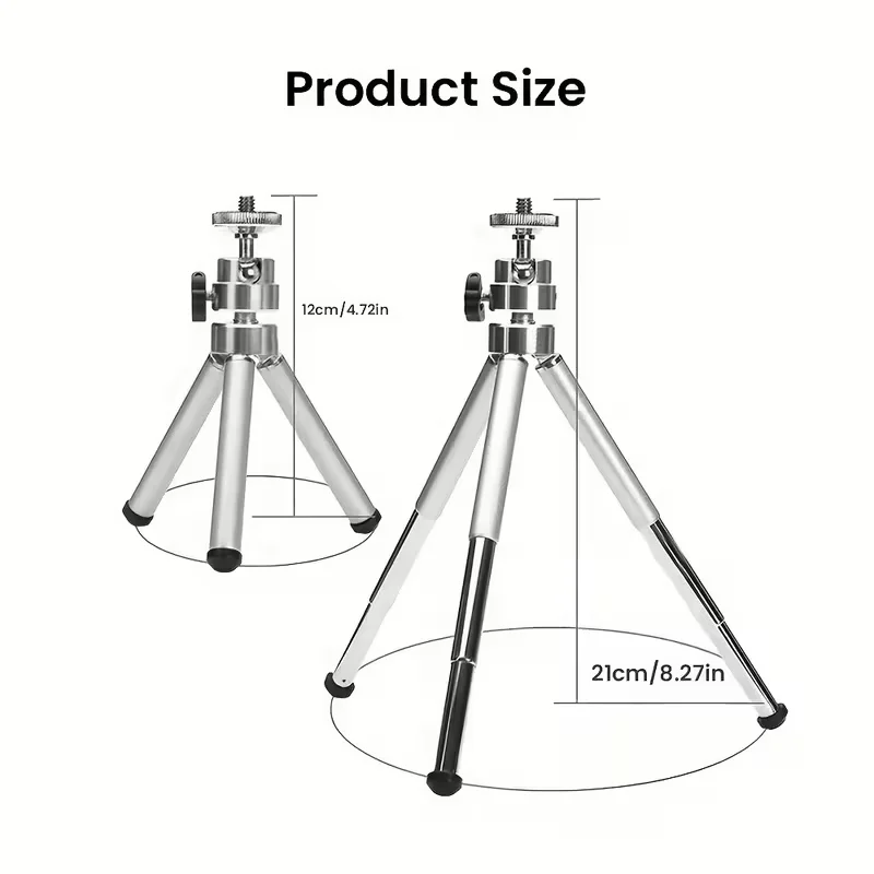Mini Projector Tripod 360° Rotatable Adjustable Height for HY300 PRO+ HY310 HY320 MINI TP360 Universal Portable Aluminum Alloy - view 4