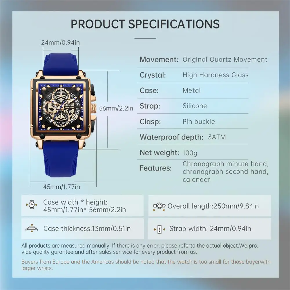 SKMEI Fashion Design Wristwatches Luxury  Waterproof Time Clock Date  Watches Movement Quartz Watch For Mens Women Reloj Hombre