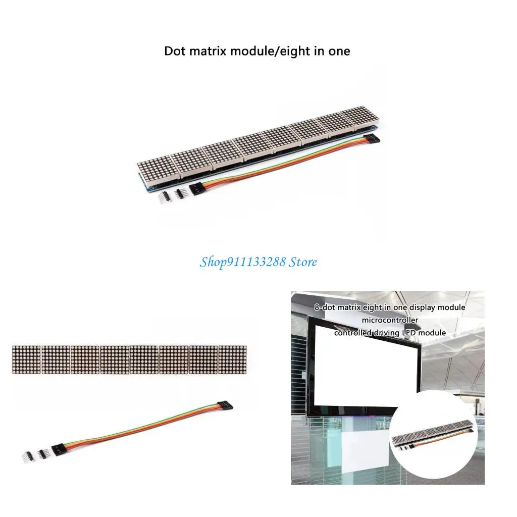 

G88D MAX7219 8 в 1 светодиодные матрицы Электронный дисплей модуль для различных микроконтроллеров