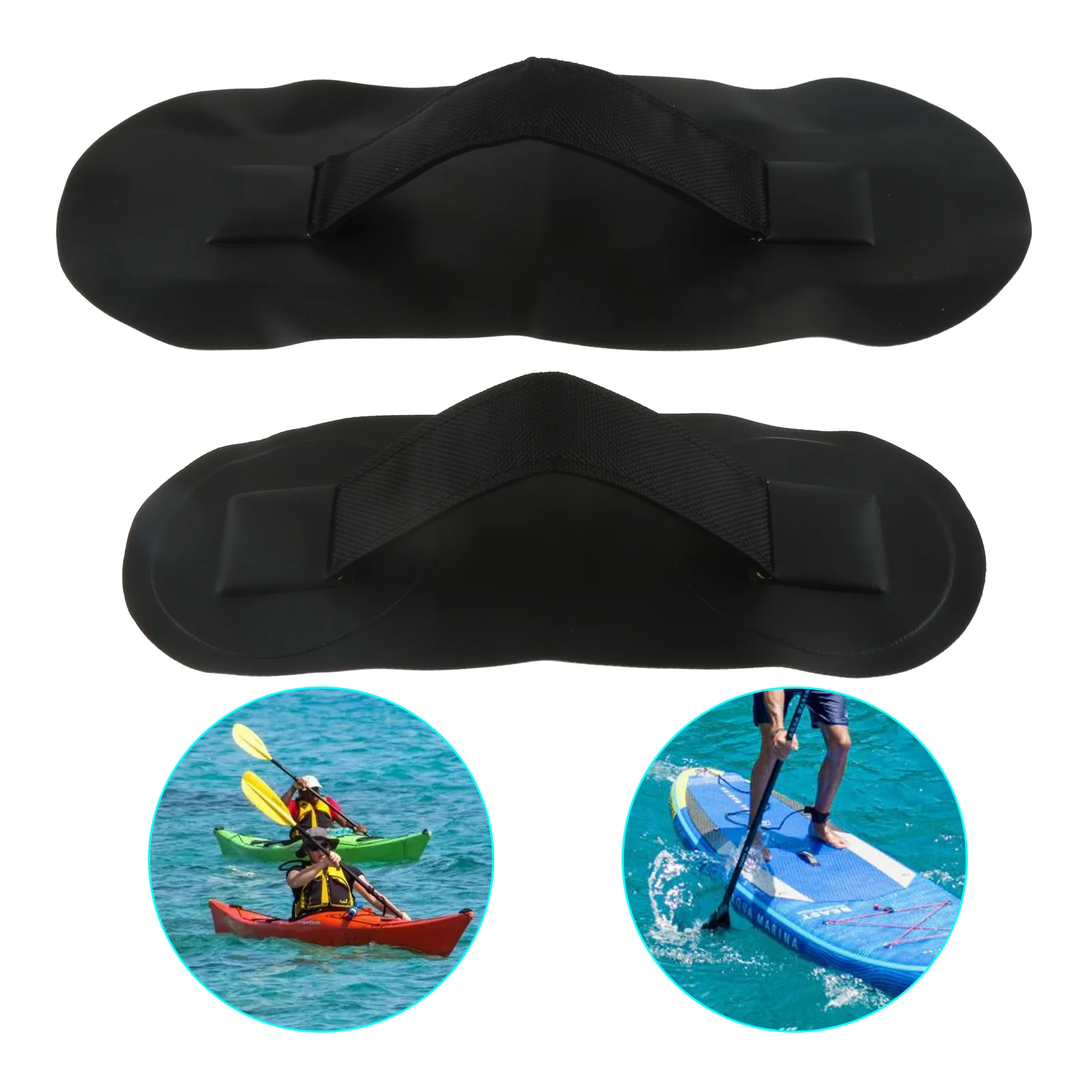 

Black Carry Handle Grab Inflatable Boat PVC Seat Strap Webbing Handle Patch for SUP Paddleboard Dinghy Canoe Armrest Accessory