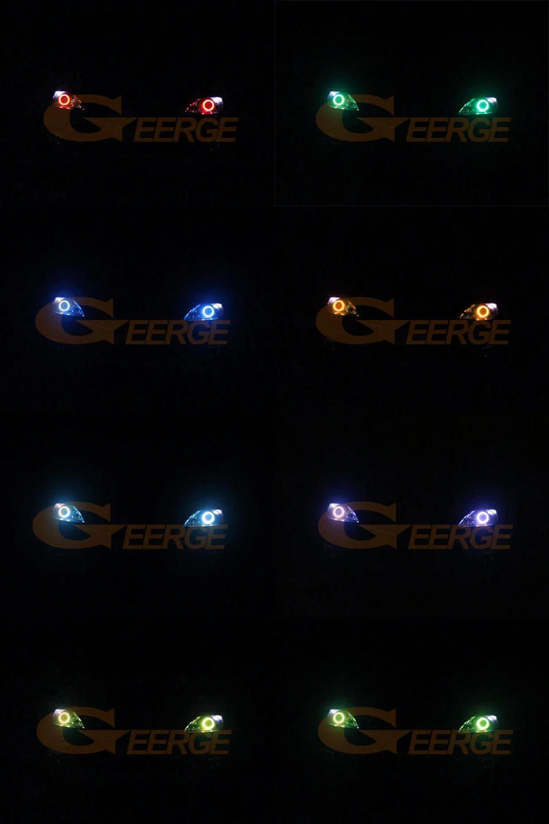 For Mazda 3 Mazda3 BL 2009 2010 2011 2012 2013 RF Remote Bluetooth-Compatible APP Multi-Color RGB Led Angel Eyes Kit Halo Rings - Image 2