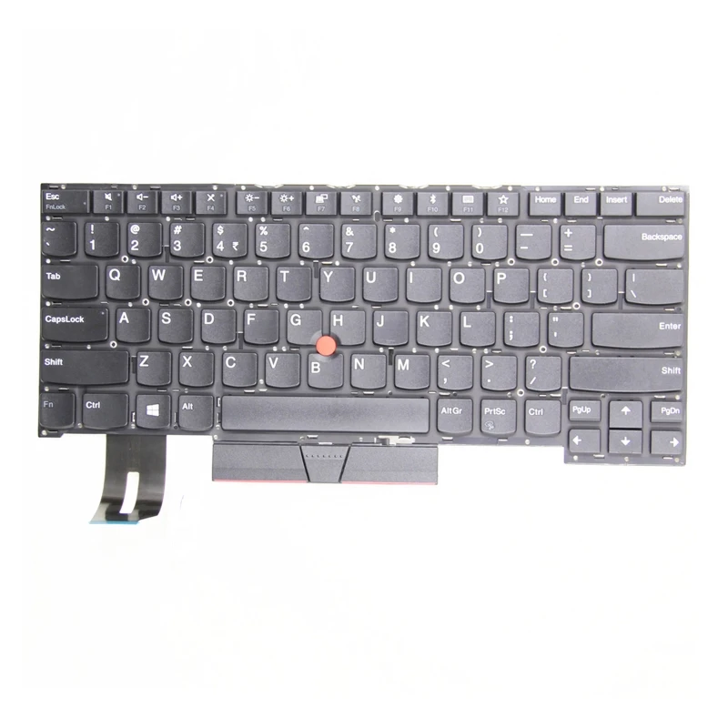 for ThinkPad T490S T495S English Laptop Keyboard US Layout Non-backlit