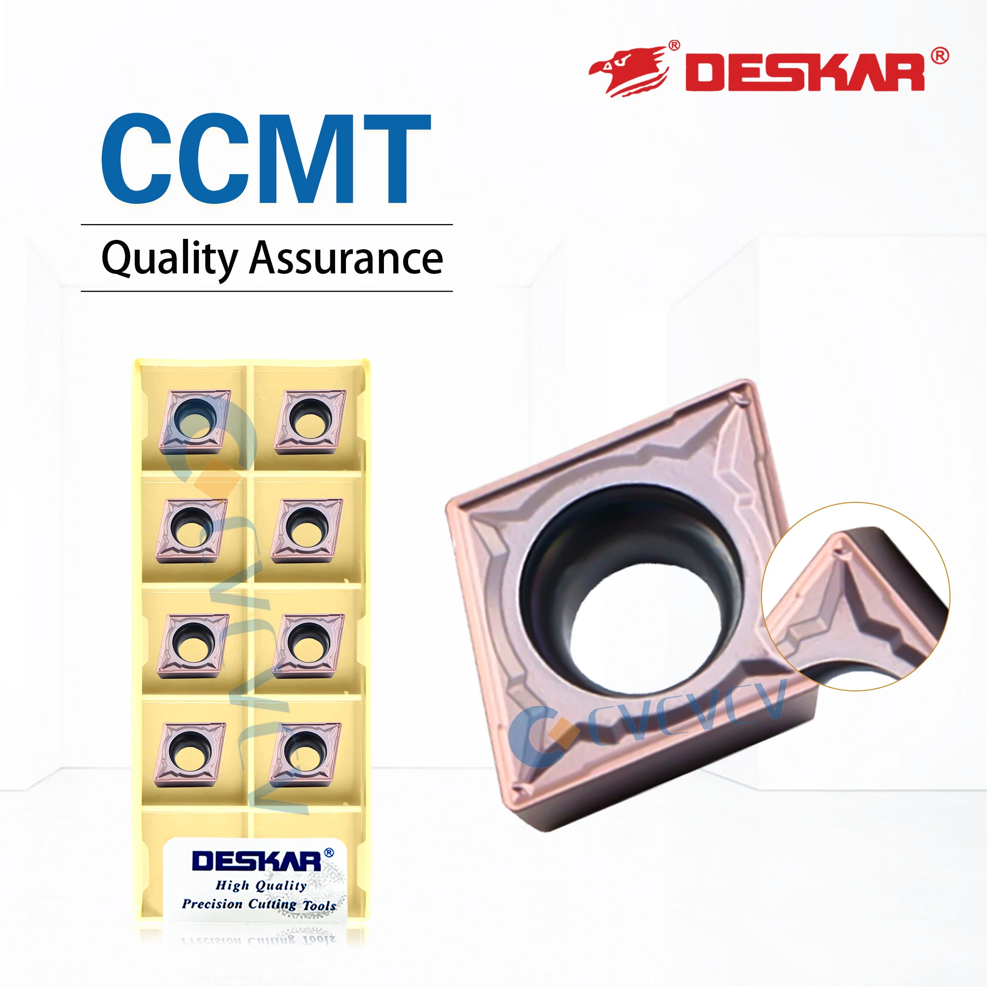 

DESKAR 100% оригинальный токарный станок с ЧПУ CCMT 060204/060208/ 09T304/ 09T308 MP LF6018, используемый для обработки токарных инструментов из нержавеющей стали