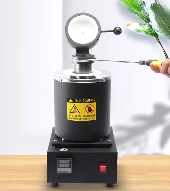 1600W 3KG Digital Melting Furnace Kit w/ High-Purity Graphite Crucible & PID – Smelt Gold Silver Copper Aluminum 110V/220V