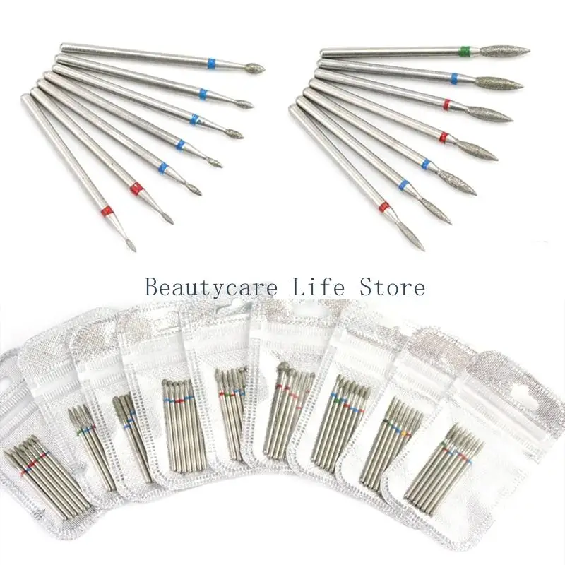 652C 7 Pcs Nail Drill Bits Set 3/32