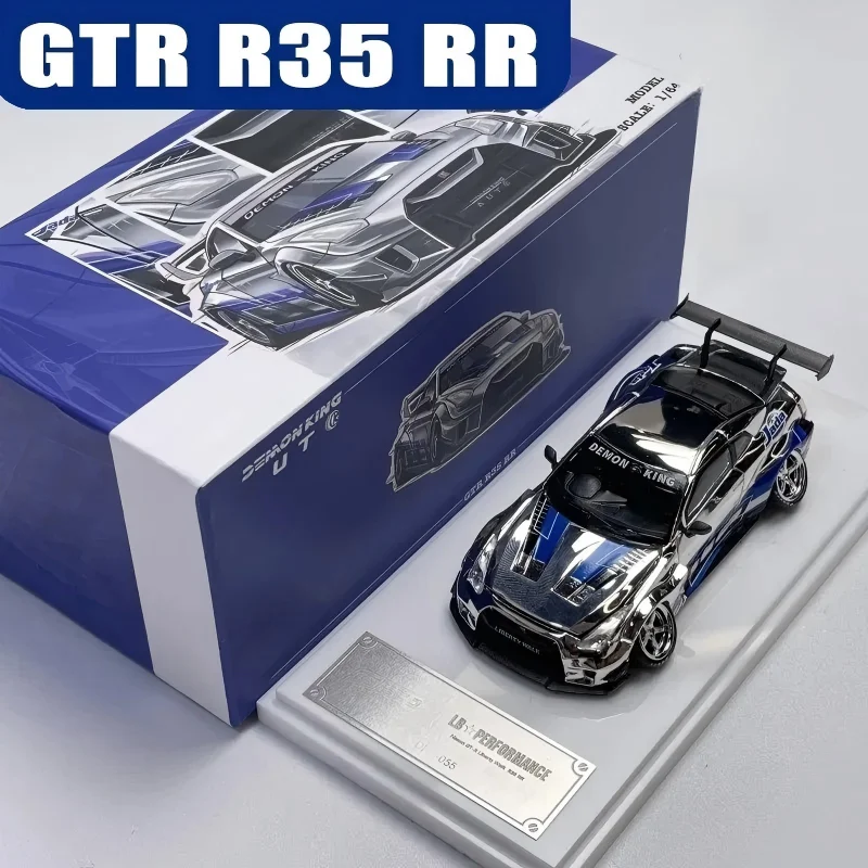 Demon King Auto 1/64 GTR R34 R35 Alloy Motor Vehicle Toy Die-casting Metal Model Collection
