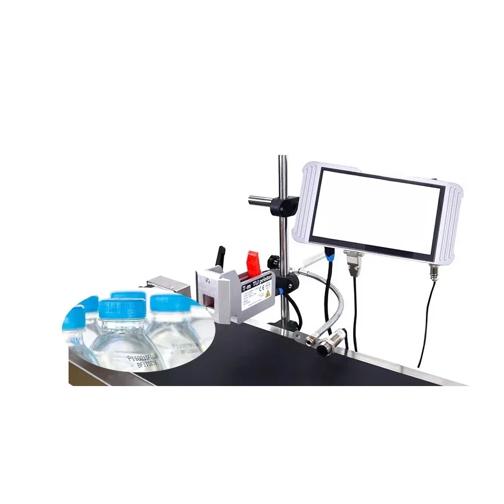 Thermal Inline Coding Machine with Conveyor Belt for Packaging Production Lines Print Valid Period Batch Number