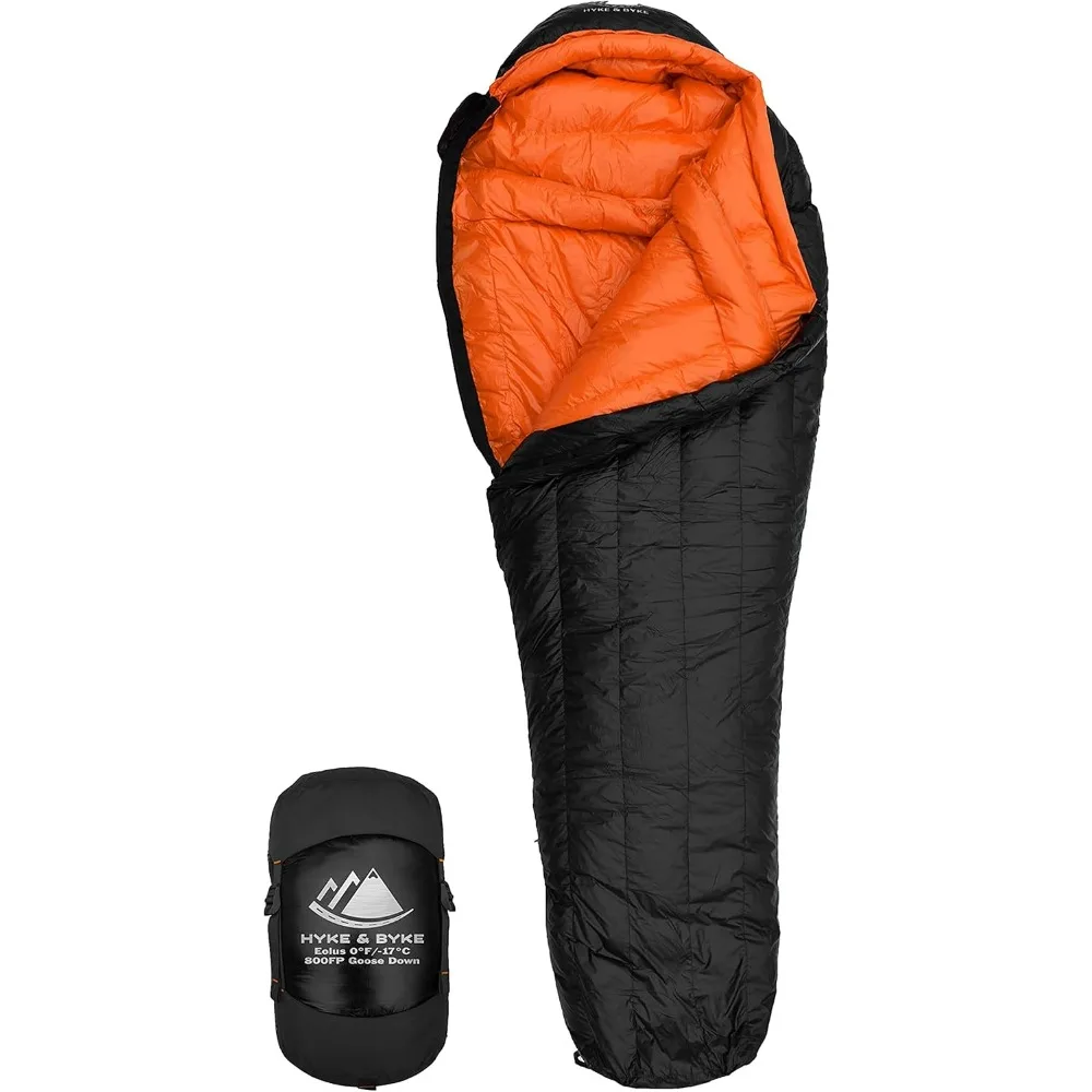 Eolus 0°F Cold Weather Mummy Hiking & Backpacking Sleeping Bag - Goose Down 800 FP 4 Season Sleeping Bags for Adults