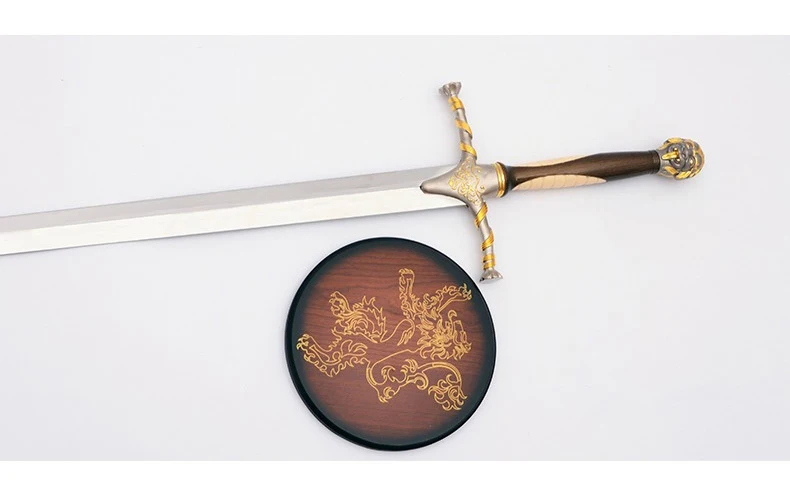 Popular Jaime Lannister Game Thrones Espada Oathkeeper arma adereços para coleção de cosplay presente 130 cm 1,6 kg