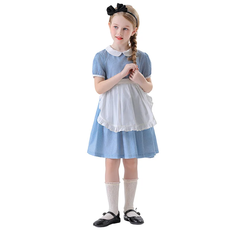 زي Blue Fairy T Alice Princ للأطفال، زي لخادم الهالوين، مادة البوليستر، الصينية التقليدية...