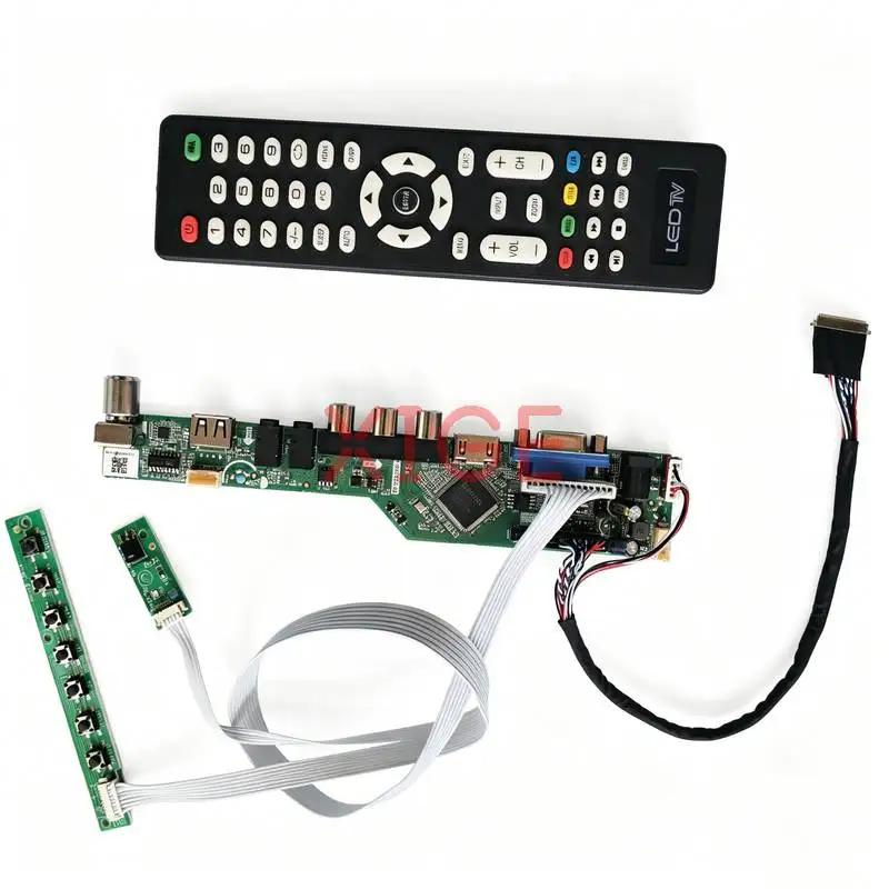 

For LTN121AT11 HSD101PWW1 B101EW05 LTN133AT16 Drive Board Kit 1280*800 1280x800 LVDS-40Pin Laptop Display Screen USB+AV+VGA+HDMI