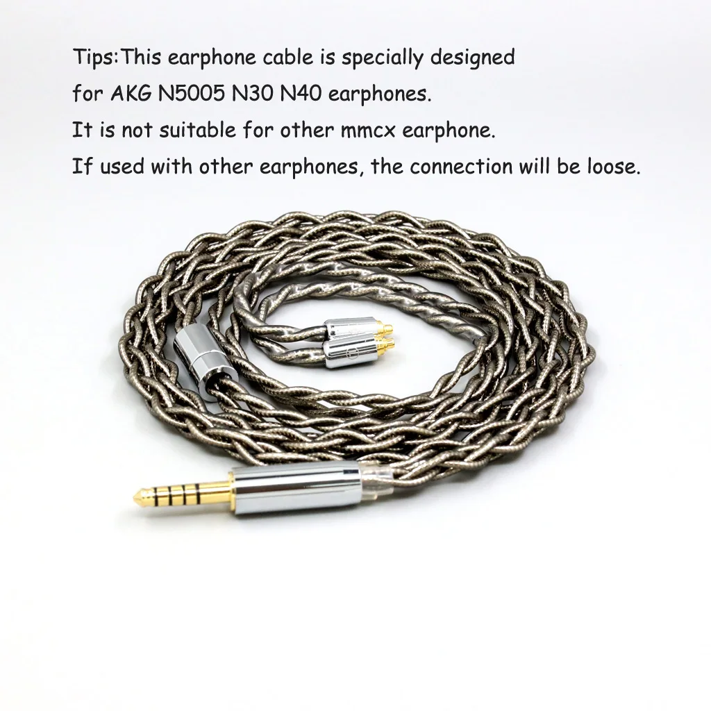 99% Pure Silver Palladium + Graphene Gold Earphone Shielding Cable For AKG N5005 N30 N40 MMCX  LN008226