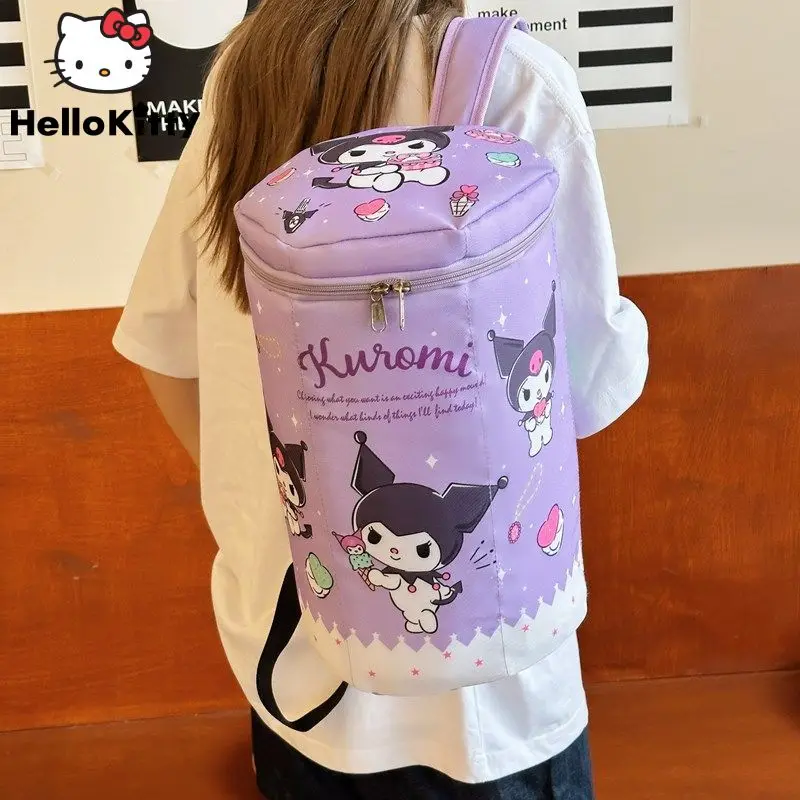 

Sanrio Kuromi New Creative Design Cute Backpacks Y2k Girl Casual Versatile Double Shoulder Bags Gift Women Cartoon Tote Bag