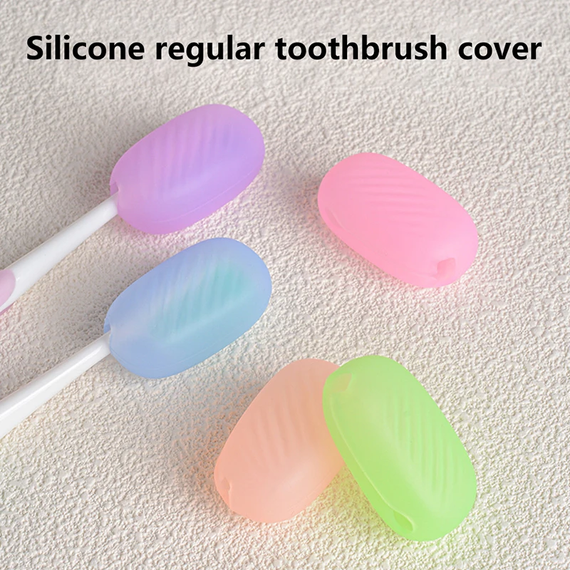 1PCS Silicone Toothbrush Head Covers Portable Toothbrush Cover Case Travel Hiking Camping Toothbrush Box Brush Cap Case Support