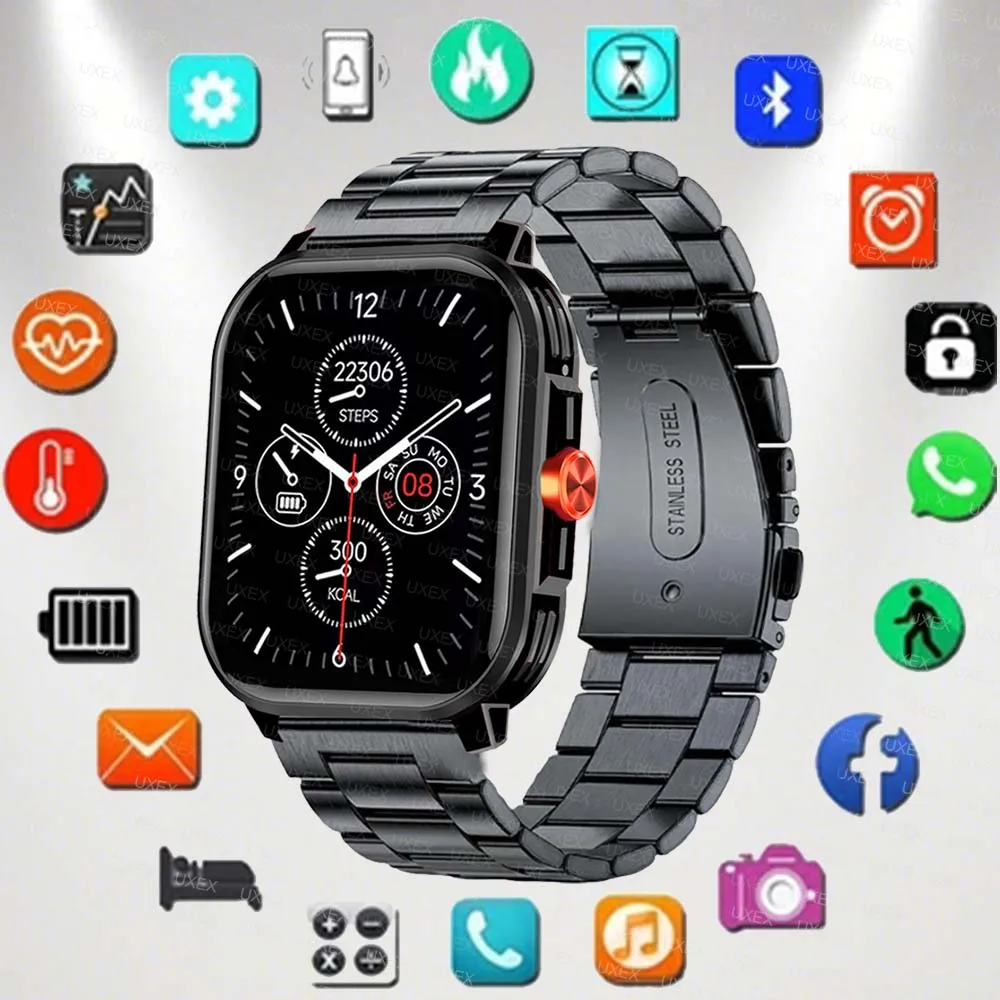 

Outside Smartwatch Watches Men 2.01 HD Full Screen Christmas Gift BT Call Women FitnessSmartwatch Women For Android Ios Phone