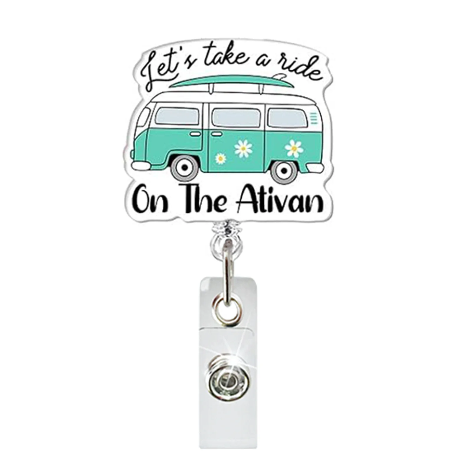 간호사 선물 리트랙터블 배지 릴 ID 배지 홀더 아크릴 의사 배지 홀더 직원 사무실 병원용