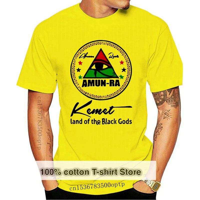 Egyptian Kemetic T-Shirt Egypt Ankh Eye Of Horus Pharaoh MAAT Ramesses Amun Ra Cotton Tee Shirt Loose Size Top Ajax