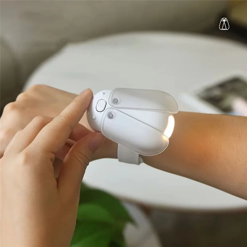 ضوء معصم صغير على شكل يراع قابل للتعديل من ABKO مثالي للقراءة في الهواء الطلق وإضاءة ليلية مغناطيسية