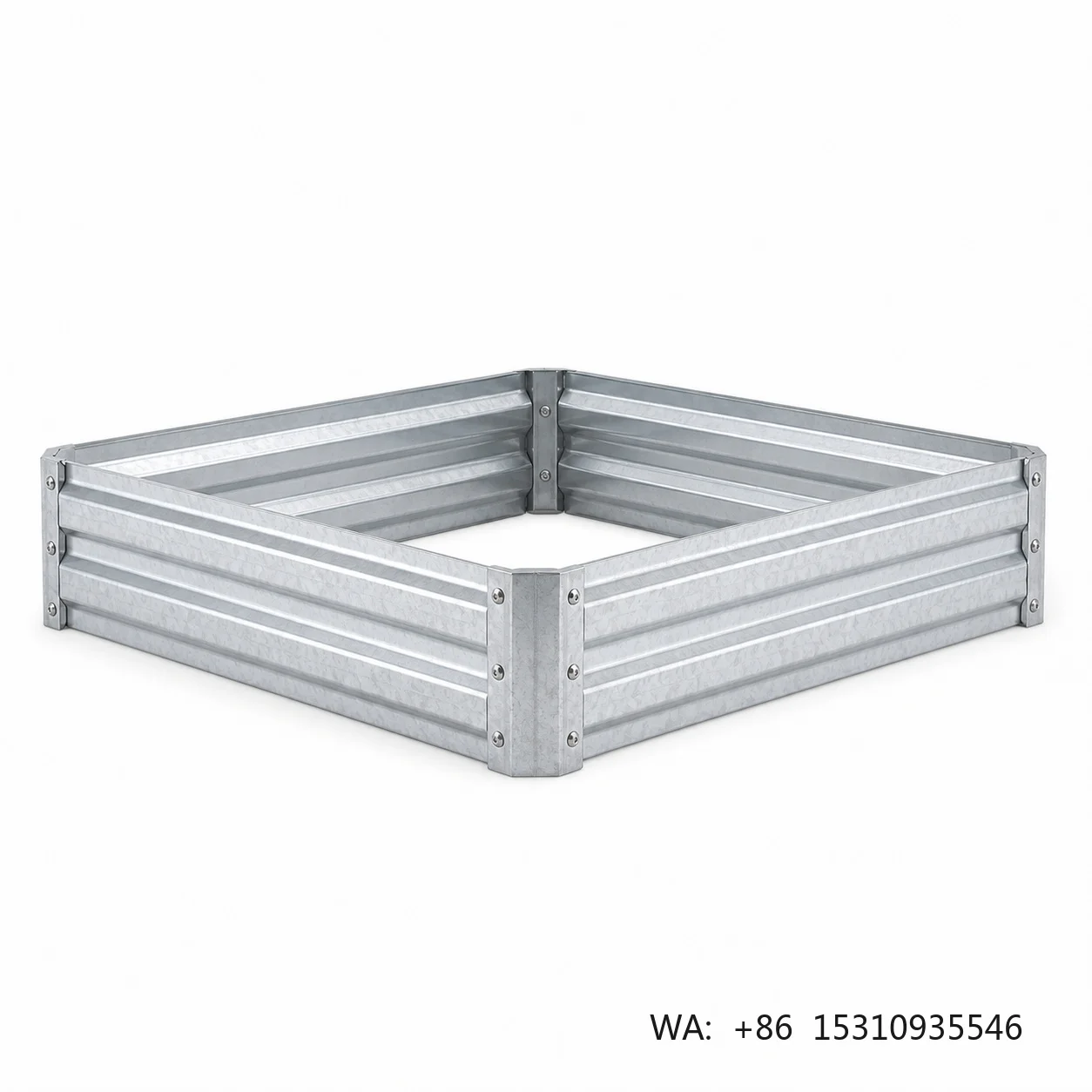 Planter Box Practical Square Metal Planter Box 05mm Plate 7.33kg Net Weight for Outdoor Home Gardening