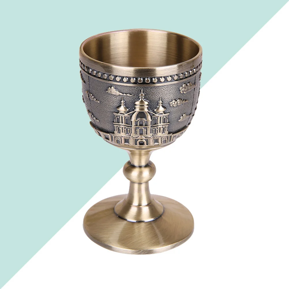

Vintage Copper Alloy Whiskey Cup Eco-Friendly Non-Slip Retro Drinking Goblet For Wine Liquor Tea Coffee Handmade Metal