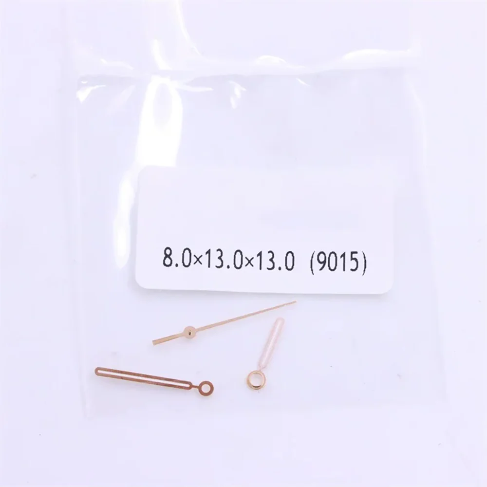 Acessórios de relógio ponteiros adequados para movimento 9015, peças de reparo de relógio, hora, minuto, segunda mão, agulha de relógio de 3 pinos
