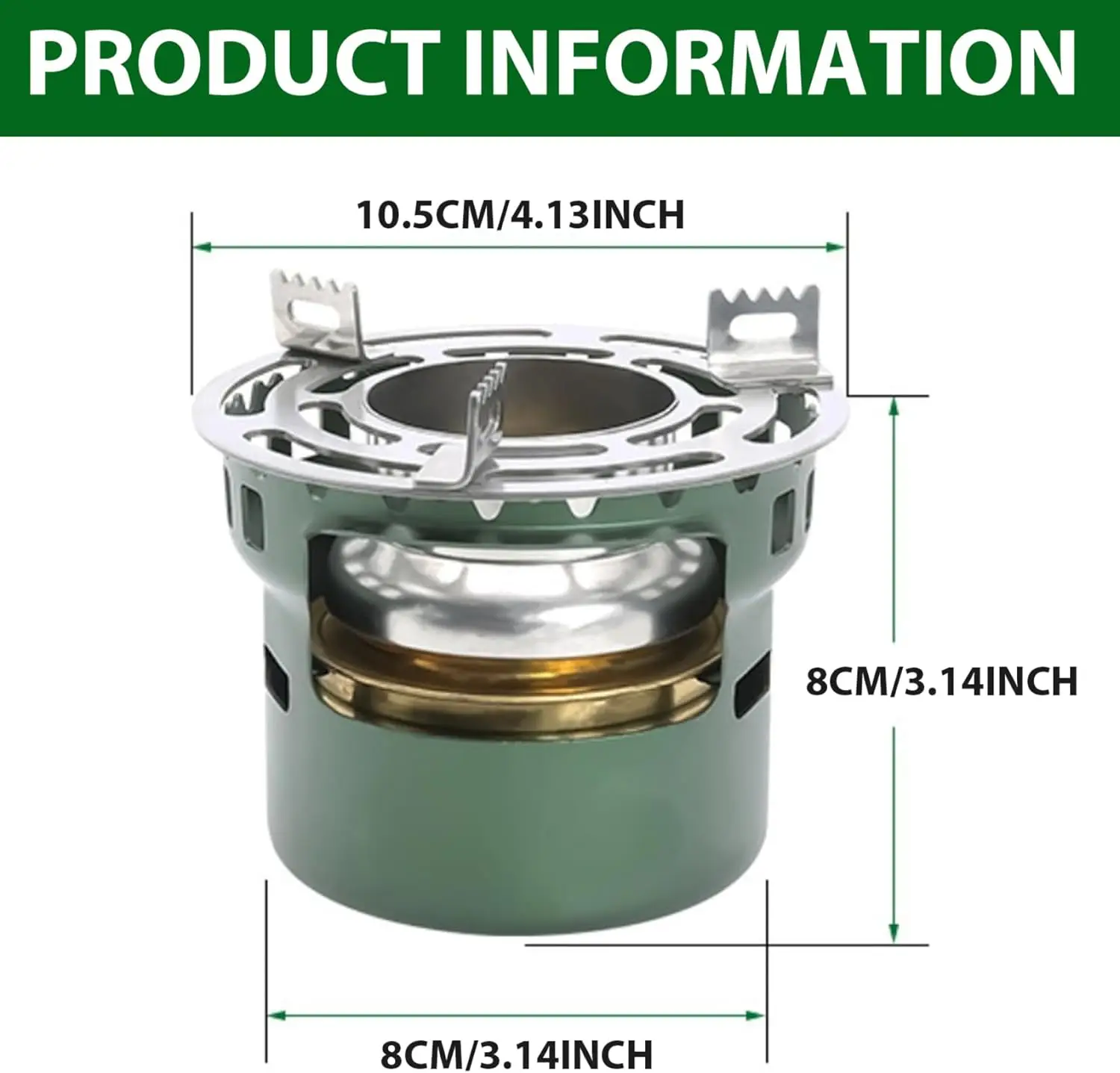 Mini Alcohol Stove Spirit Burner with Pot Stand, Portable Camping Stove,Outdoor Camping Burner for BBQ Cooking Picnic view 6
