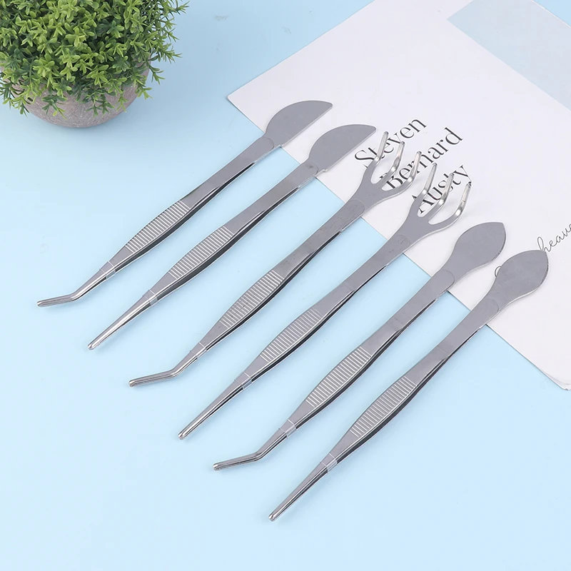 Rastrello per radici In acciaio inossidabile 304 2 In 1 con pinzette per Bonsai con manico ergonomico strumento per l'agricoltura del suolo per piante grasse Bonsai
